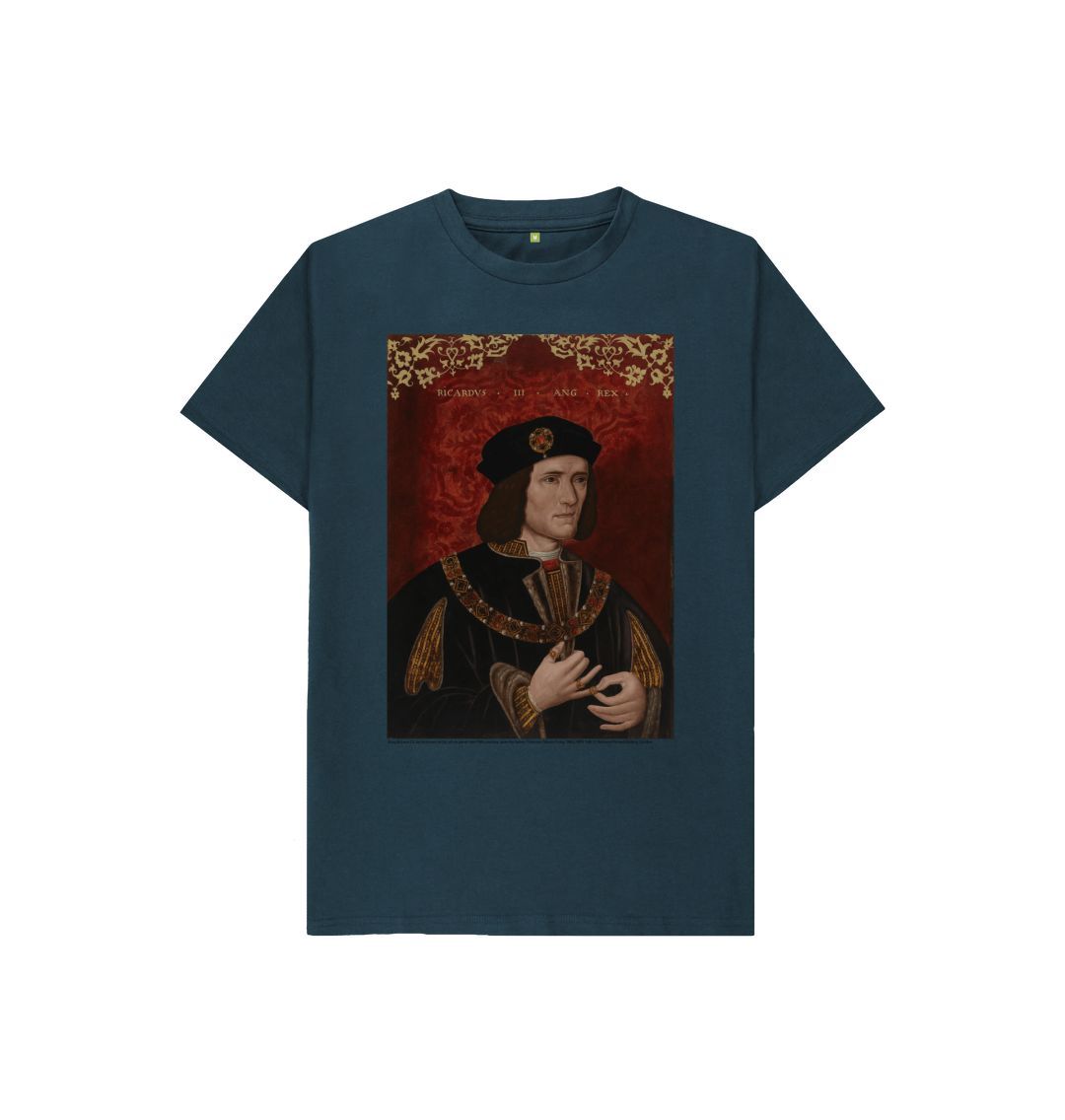 Denim blue king richard iii kids t shirt