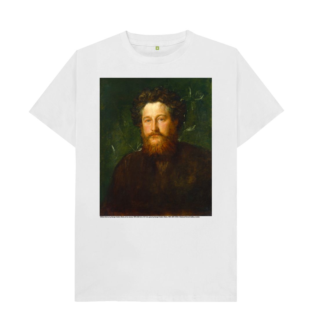 White william morris unisex t shirt