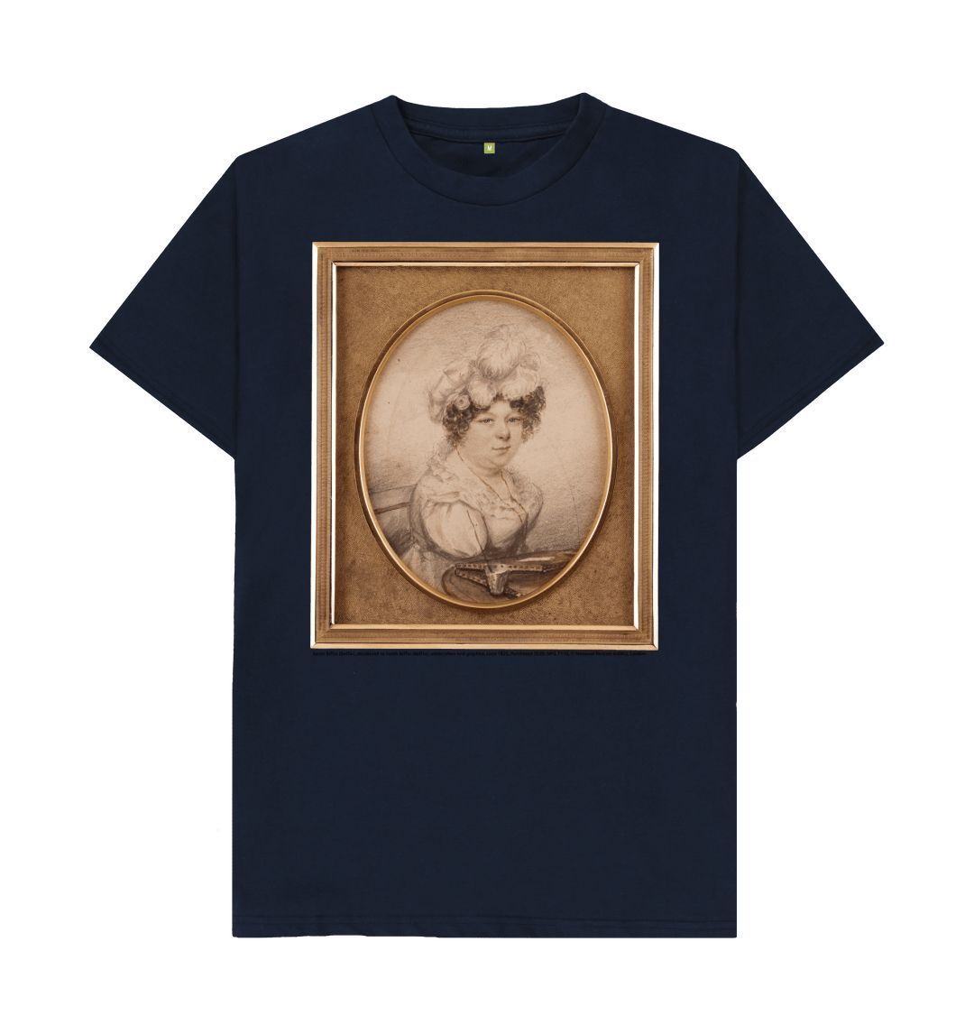Navy blue sarah biffin unisex crew neck t shirt