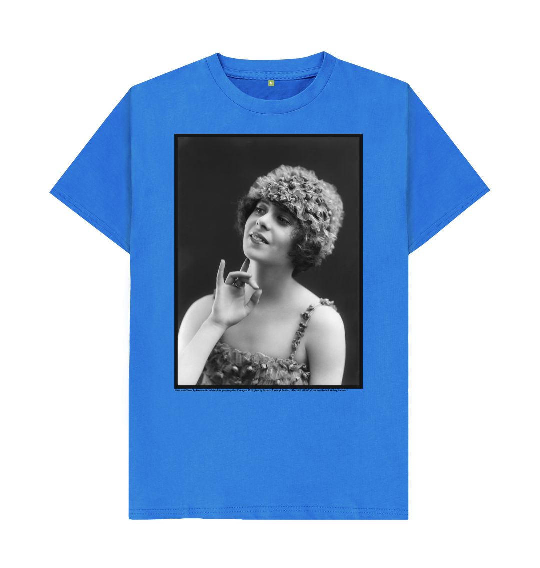 Bright blue ninette de valois unisex t shirt