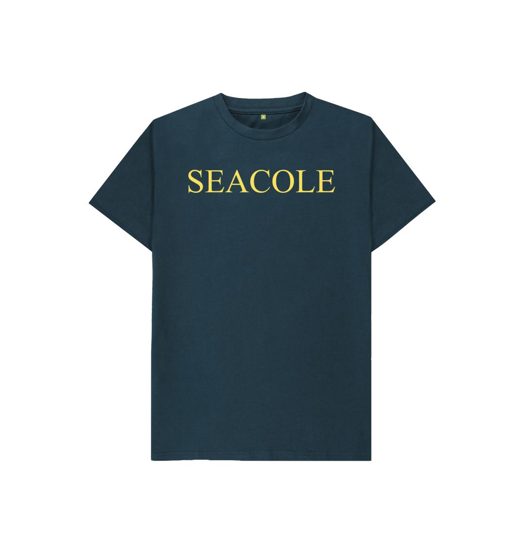 Denim blue kids seacole t shirt