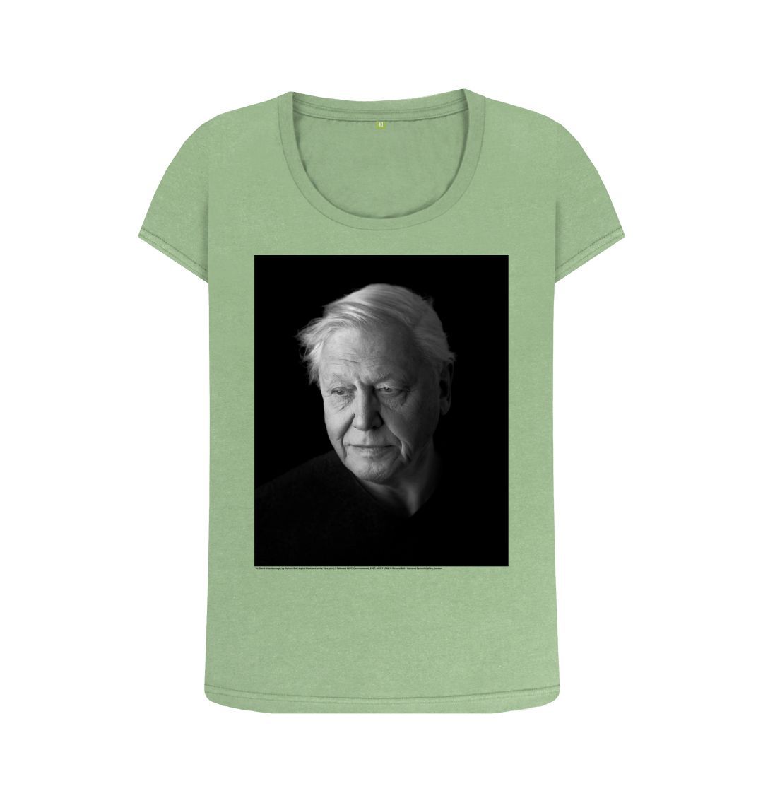 Sage sir david attenborough women's scoop neck t shirt