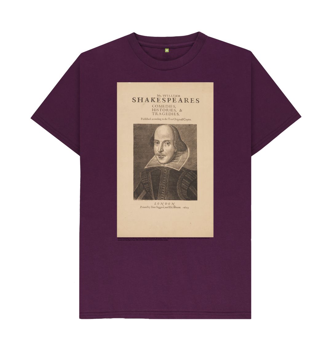 Purple william shakespeare unisex t shirt