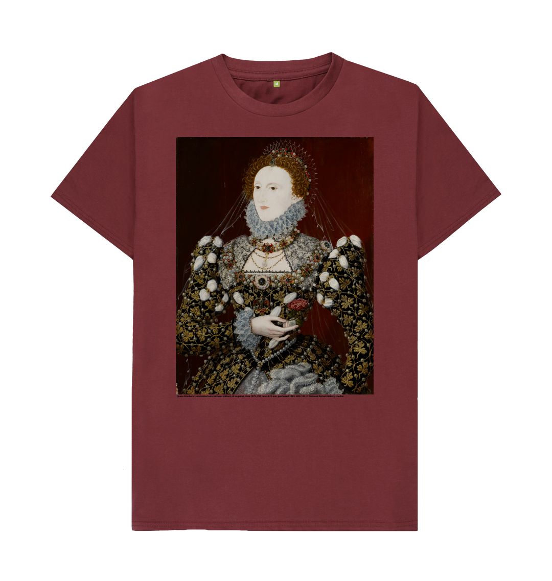 Red wine queen elizabeth i npg 190 unisex t shirt