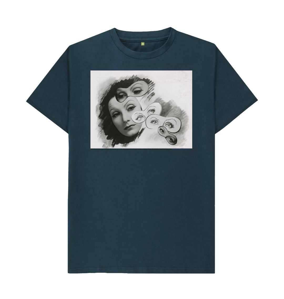 Denim blue greta garbo unisex t shirt