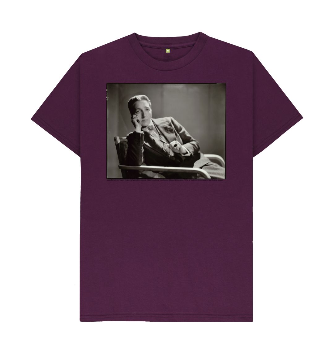 Purple radclyffe hall by howard coster unisex t shirt