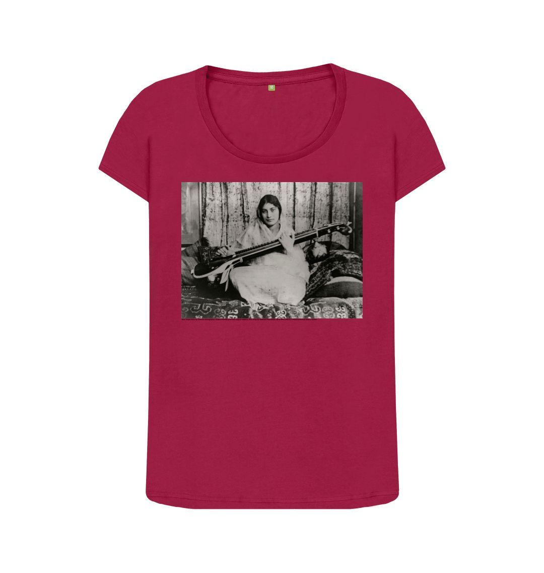Cherry noor inayat khan women's scoop neck t shirt