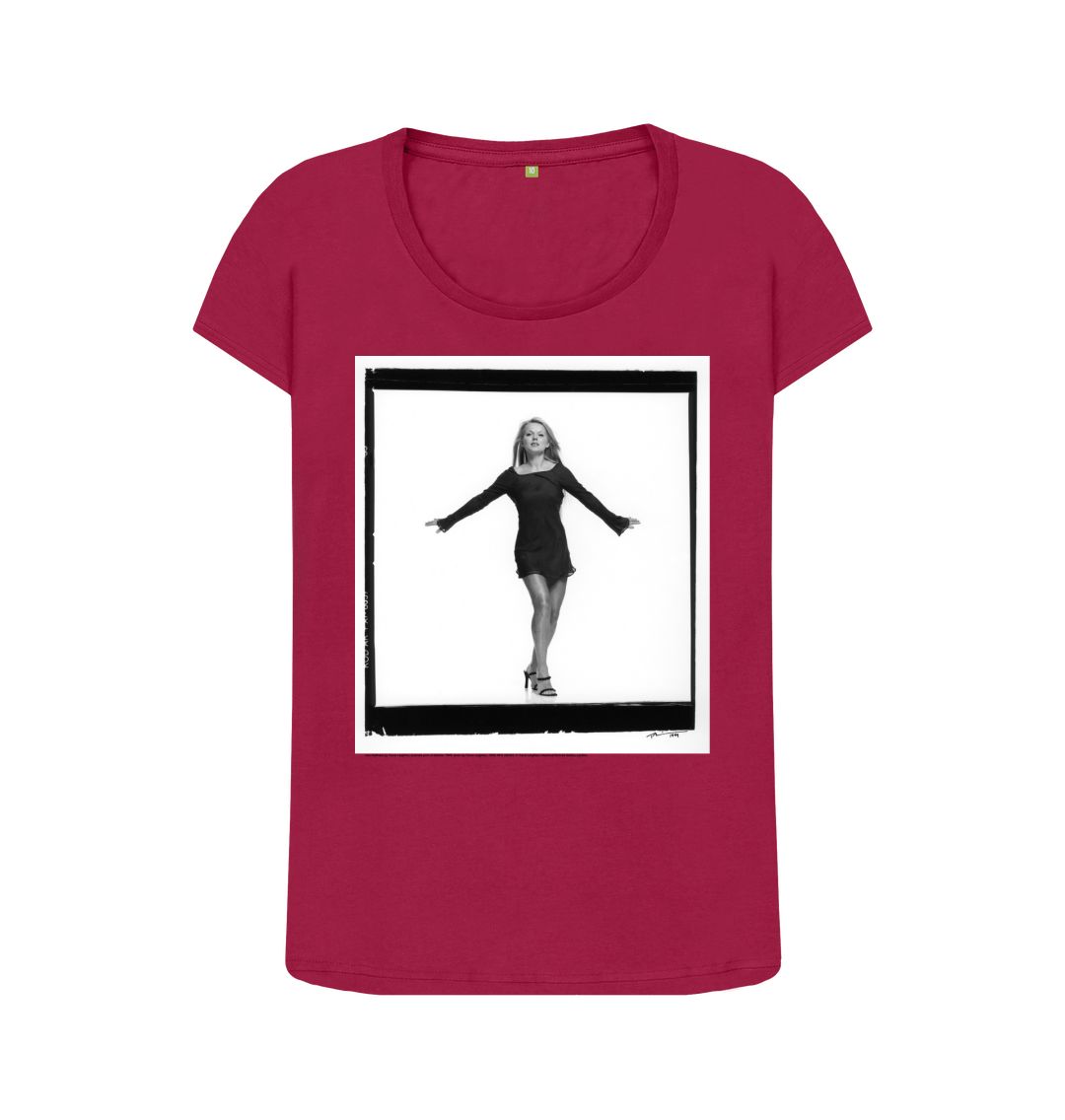 Cherry geri halliwell women's scoop neck t shirt