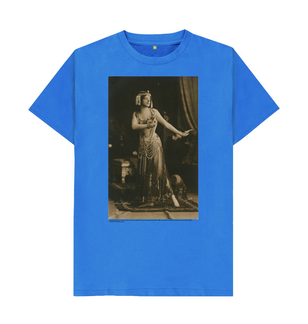 Bright blue maud allan unisex t shirt