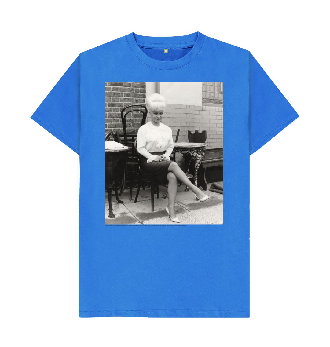 Bright blue dame barbara windsor unisex t shirt