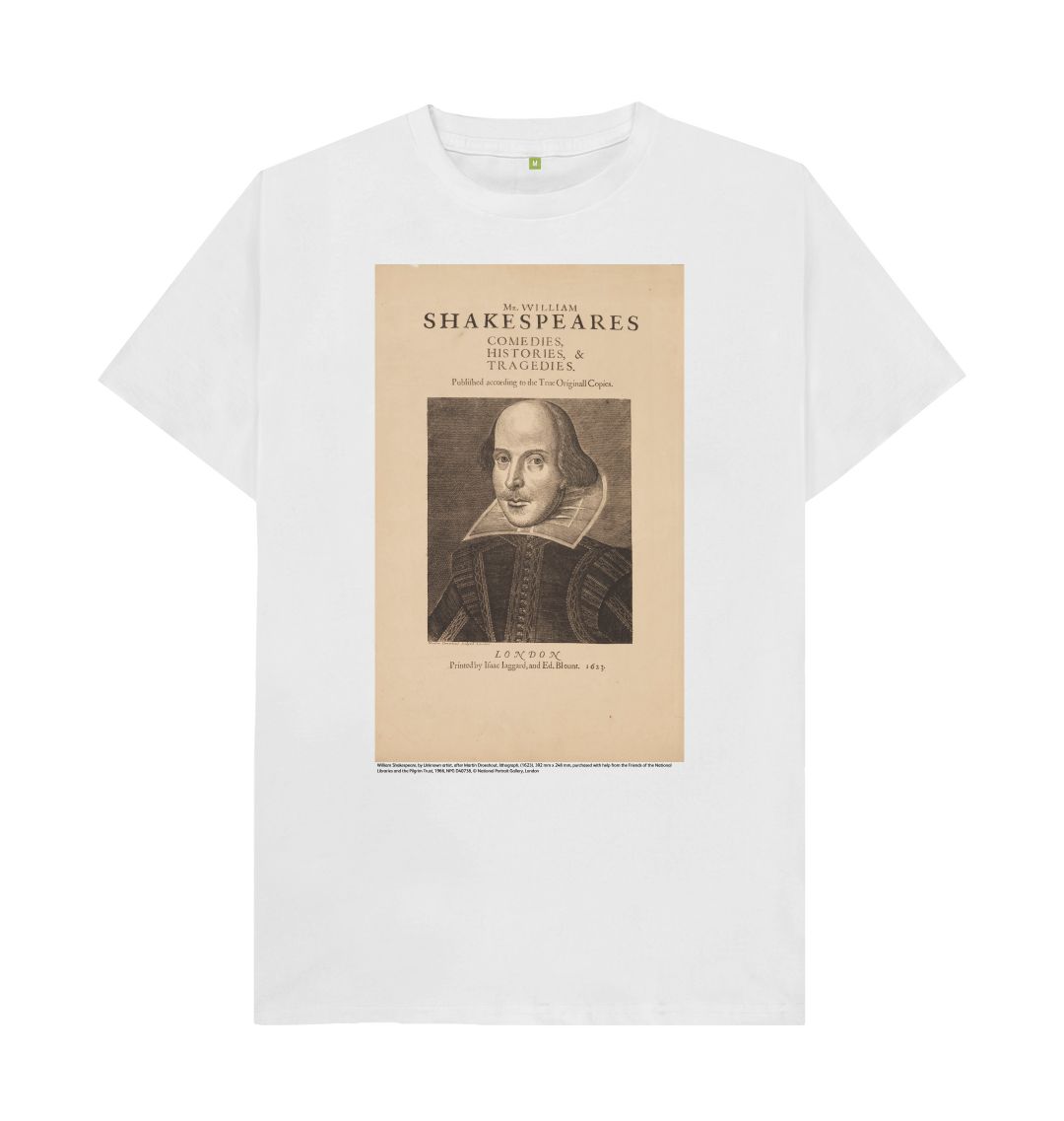 White william shakespeare unisex t shirt