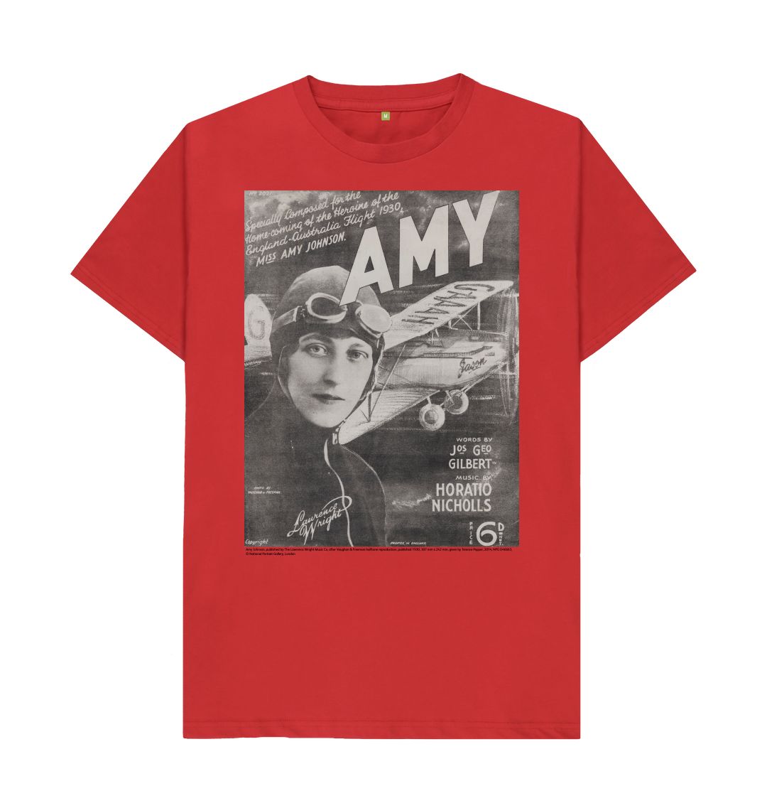 Red amy johnson sheet music cover unisex t shirt
