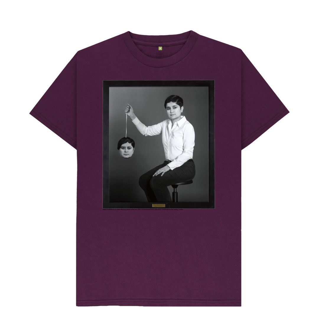 Purple shami chakrabarti unisex crew neck t shirt