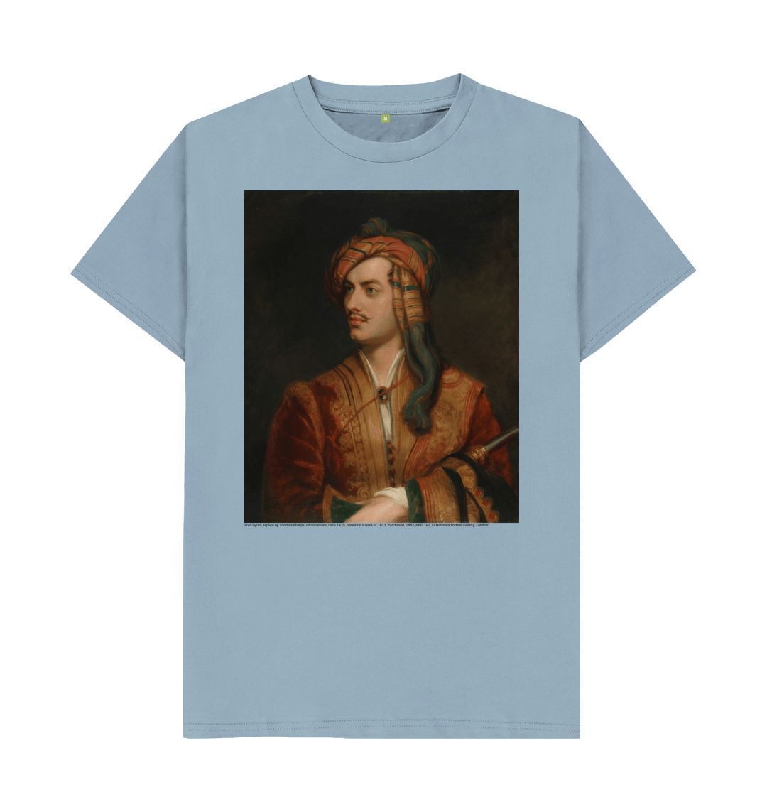 Stone blue lord byron, 1835 unisex t shirt