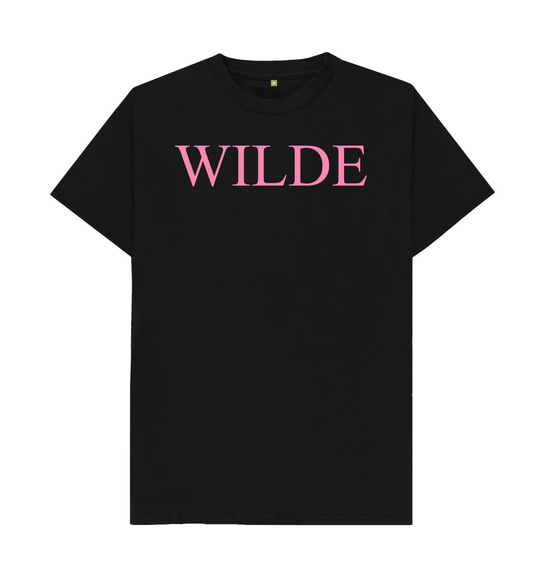 Black wilde men's crew t shirt