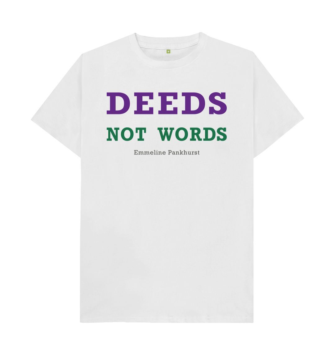 White emmeline pankhurst quote unisex t shirt