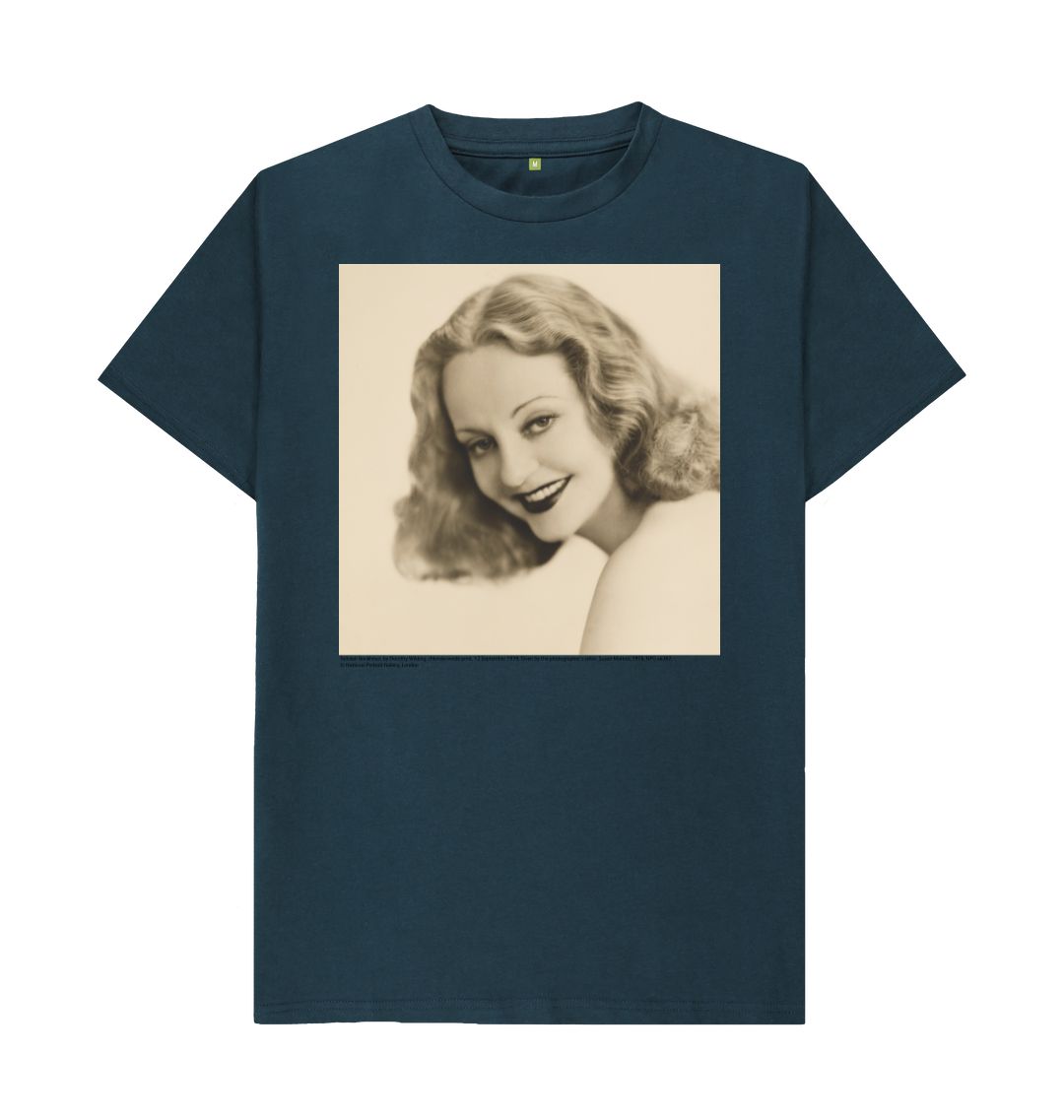 Denim blue tallulah bankhead unisex t shirt