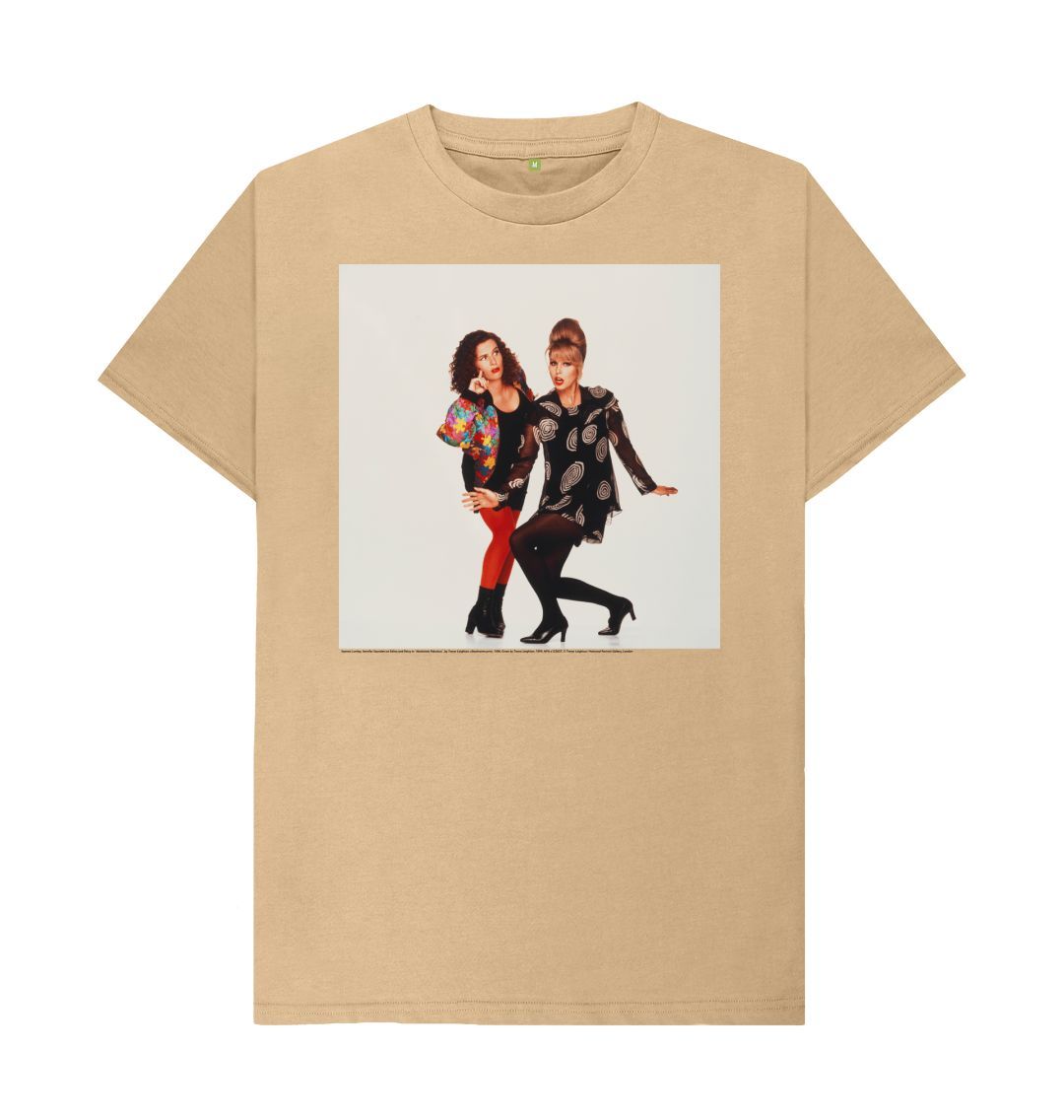 Sand joanna lumley; jennifer saunders as edina and patsy in 'absolutely fabulous' unisex crew neck t shirt