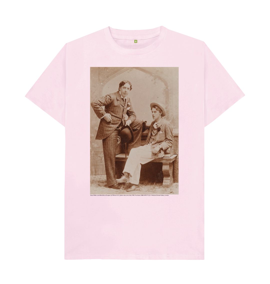 Pink oscar wilde and lord alfred bruce douglas unisex t shirt
