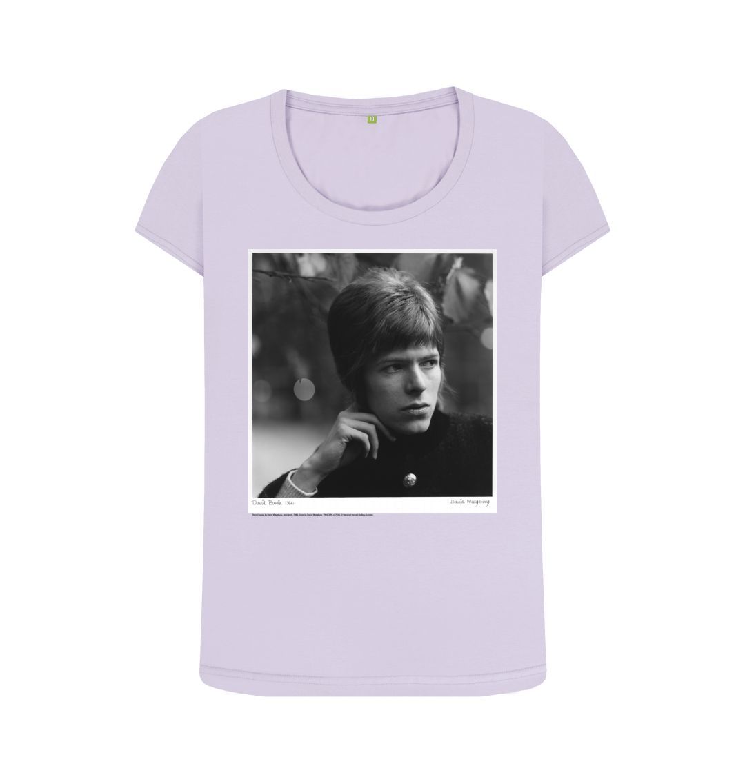 Violet david bowie women's scoop neck t shirt