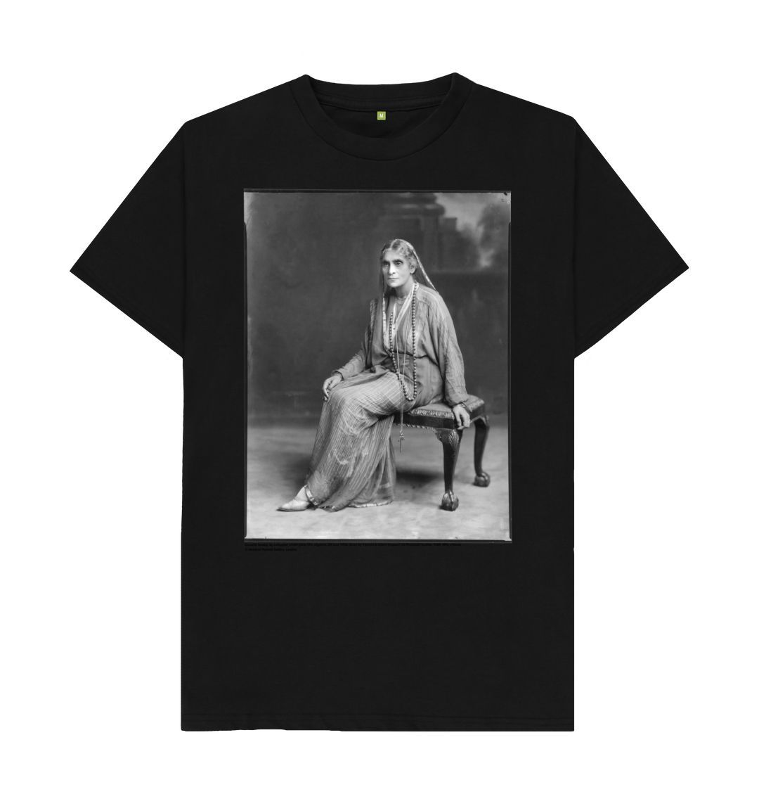 Black cornelia sorabji unisex crew neck t shirt
