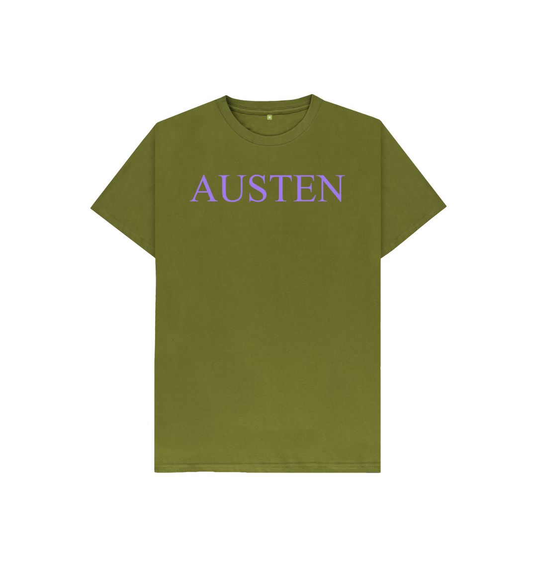 Moss green kids austen t shirt