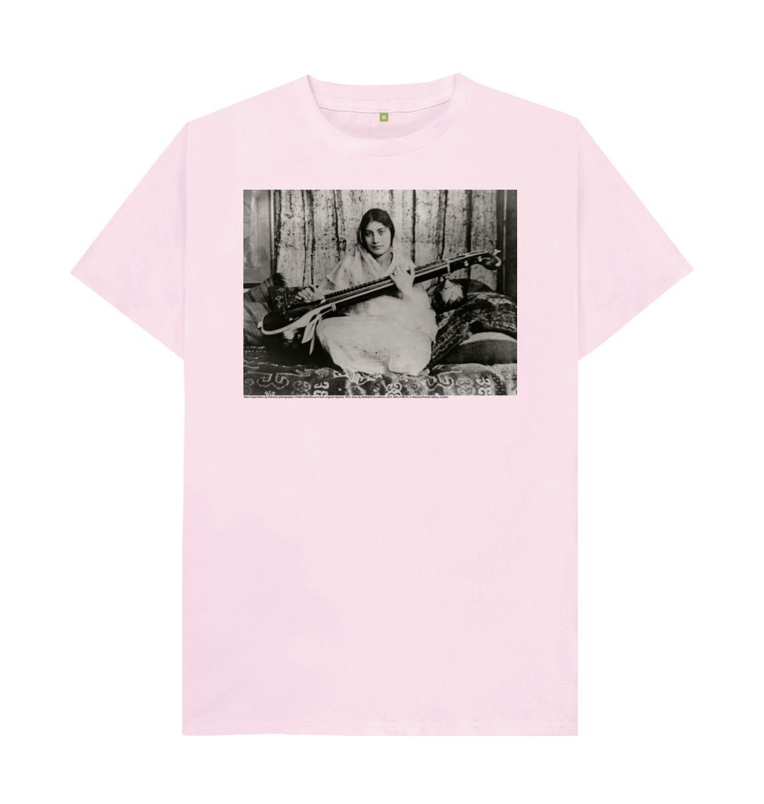 Pink noor inayat khan unisex crew neck t shirt