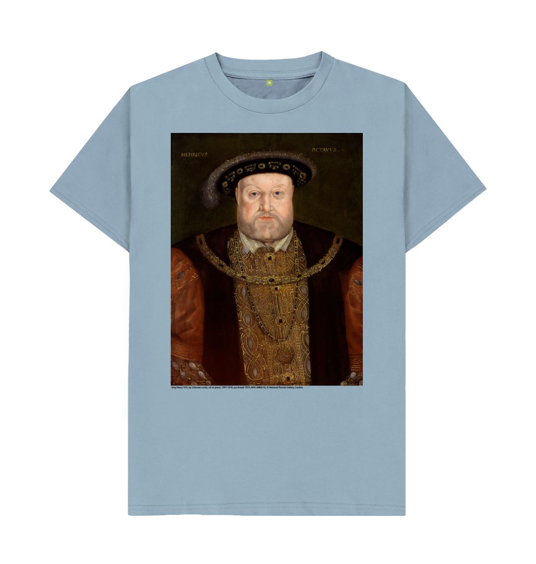 Stone blue king henry viii unisex t shirt
