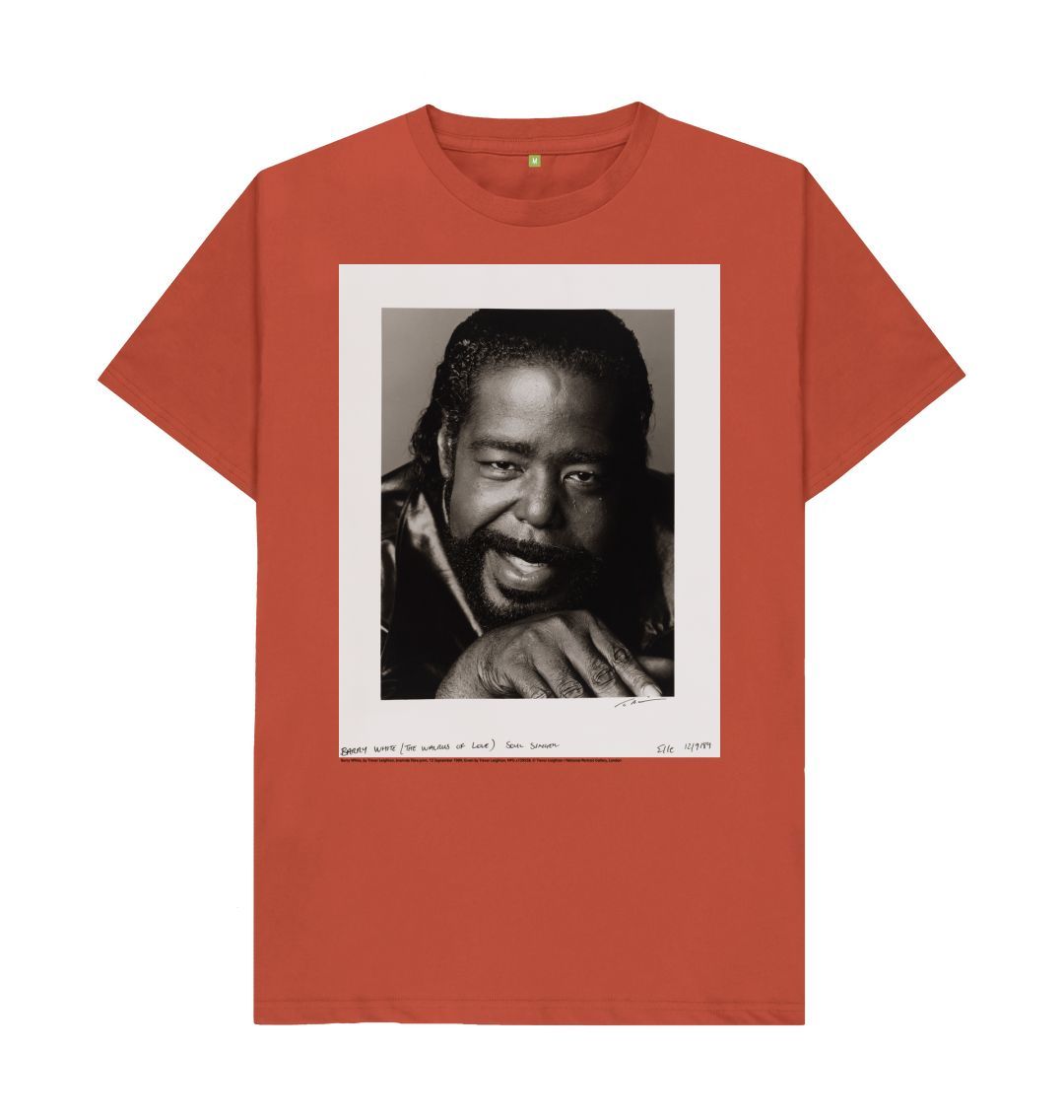 Rust barry white unisex crew neck t shirt