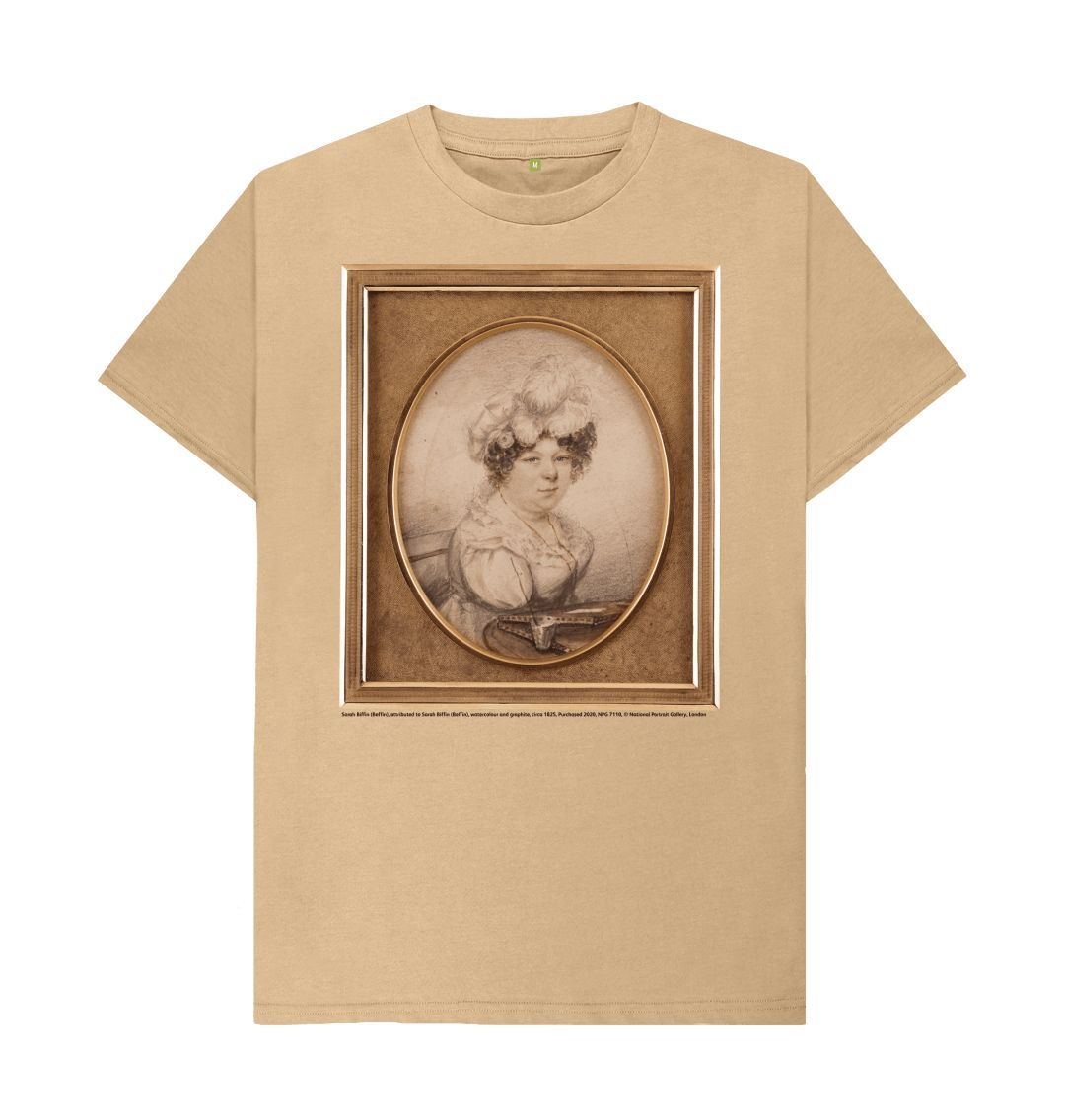 Sand sarah biffin unisex crew neck t shirt