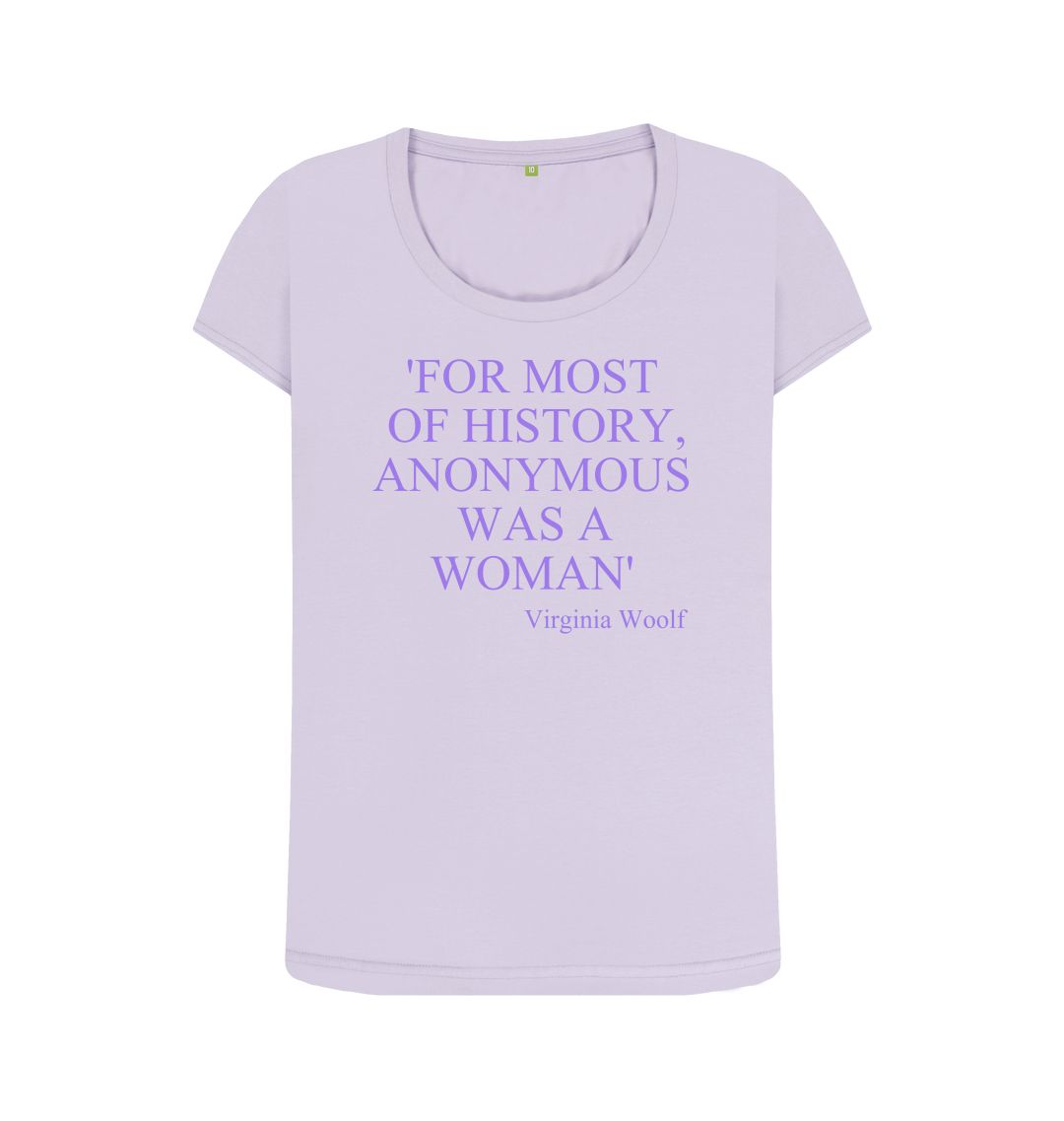 Violet virginia woolf women's scoop neck quote t shirt