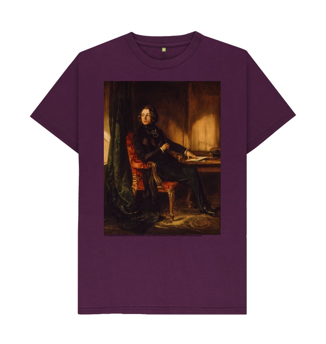 Purple charles dickens unisex t shirt