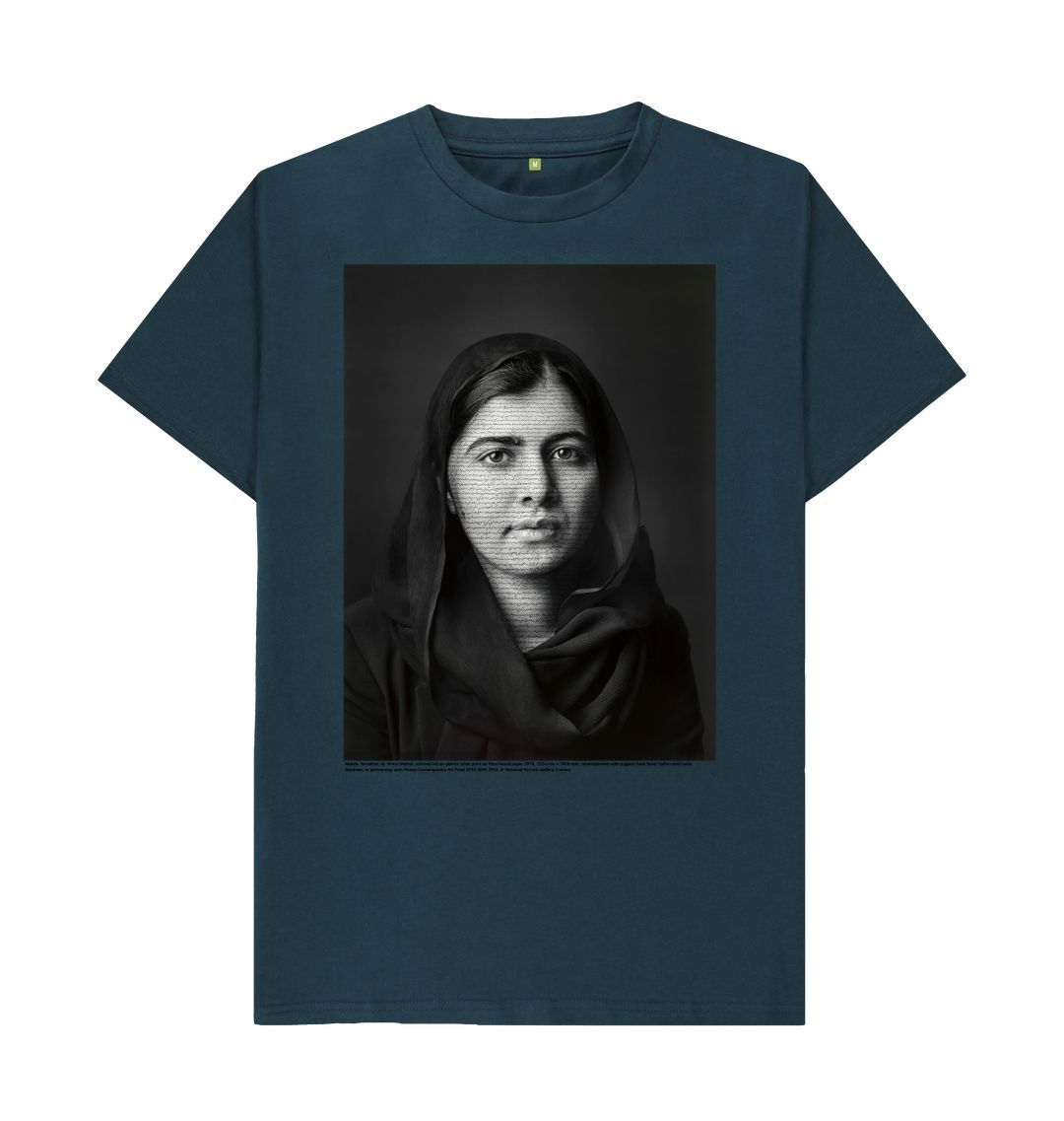 Denim blue malala yousafzai unisex t shirt