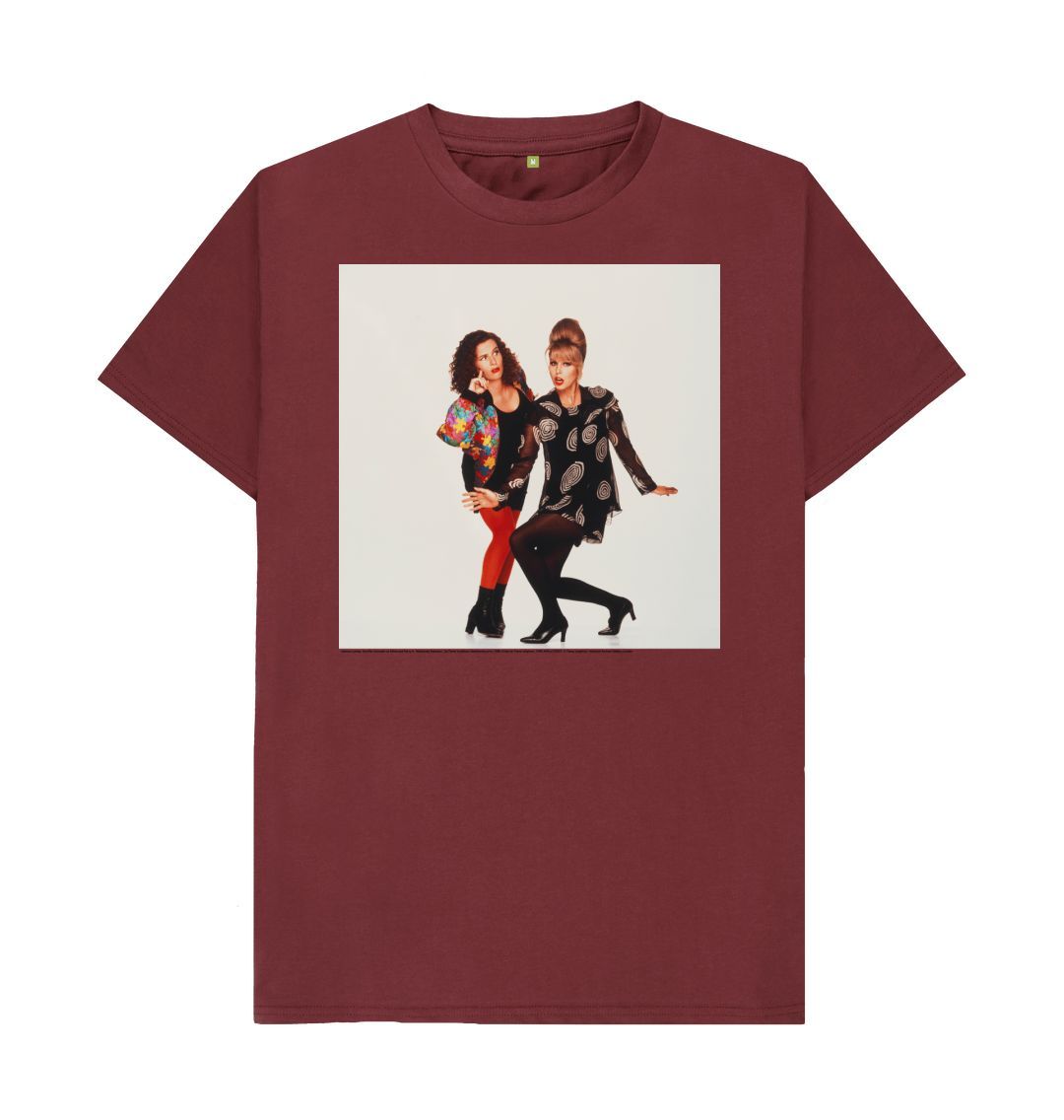 Red wine joanna lumley; jennifer saunders as edina and patsy in 'absolutely fabulous' unisex crew neck t shirt