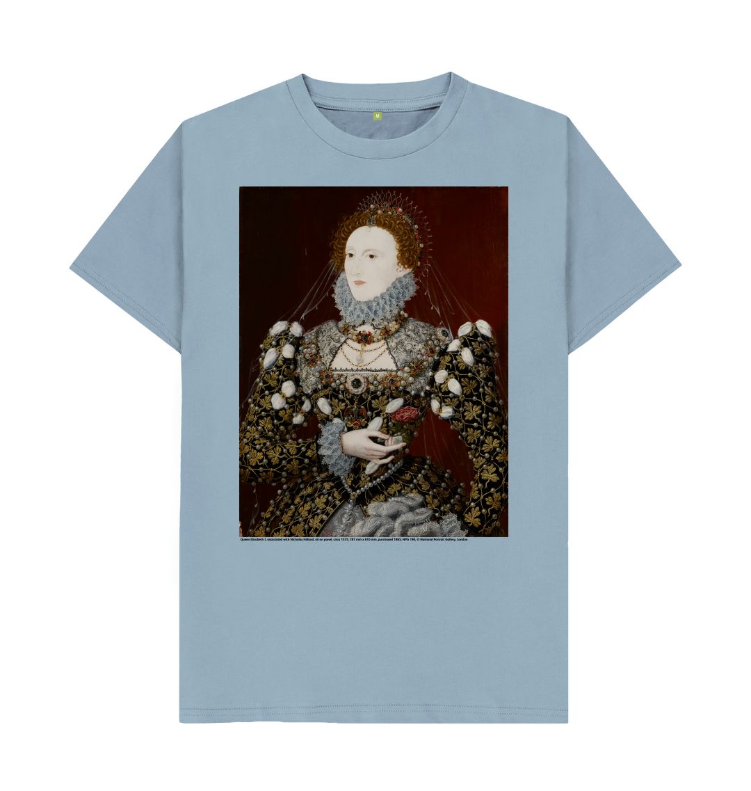 Stone blue queen elizabeth i npg 190 unisex t shirt