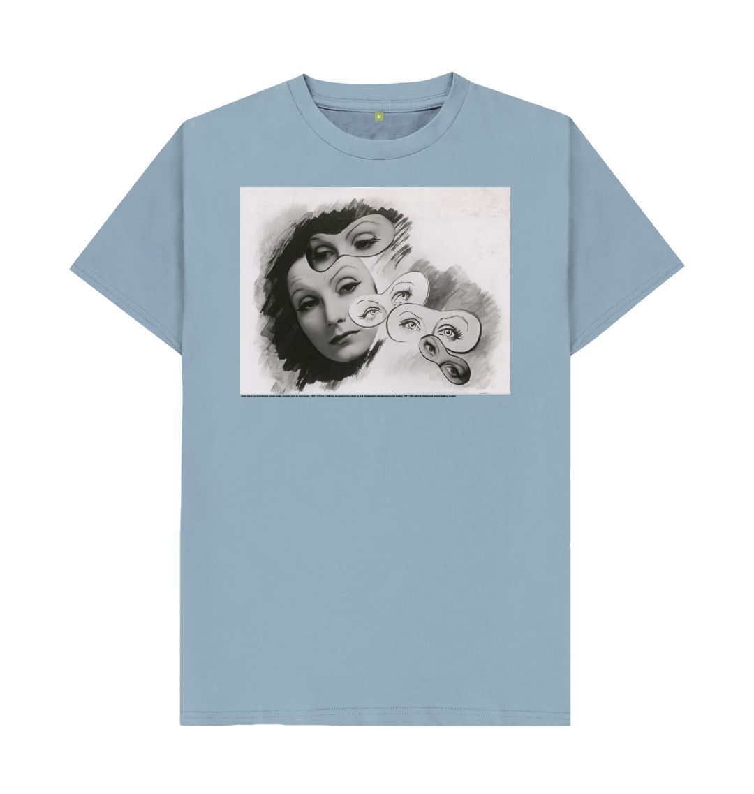 Stone blue greta garbo unisex t shirt