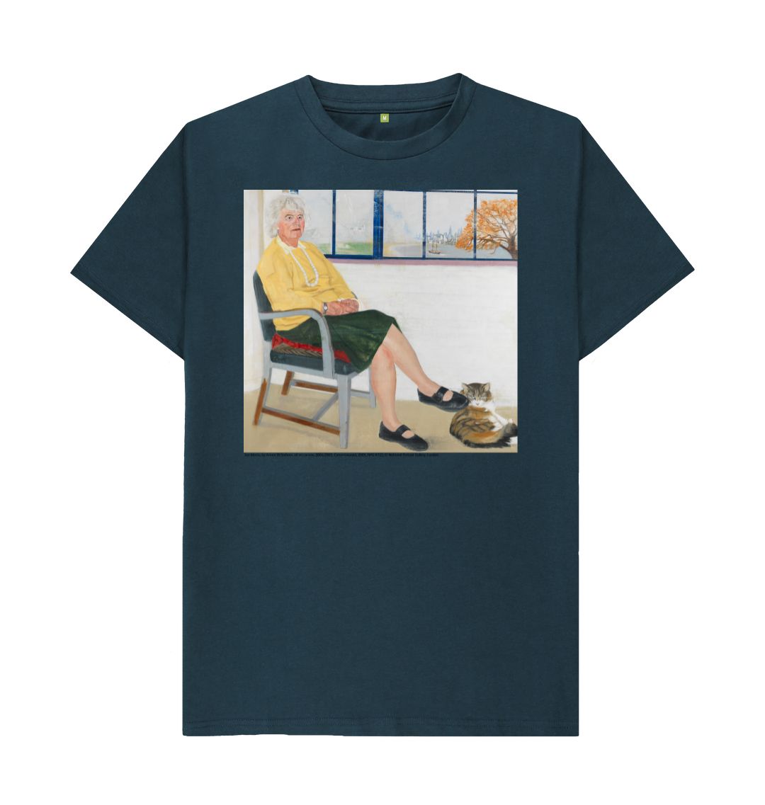Denim blue jan morris unisex t shirt
