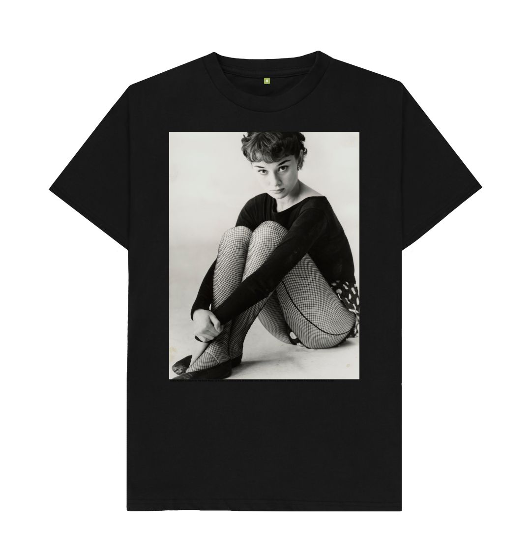 Black audrey hepburn unisex t shirt