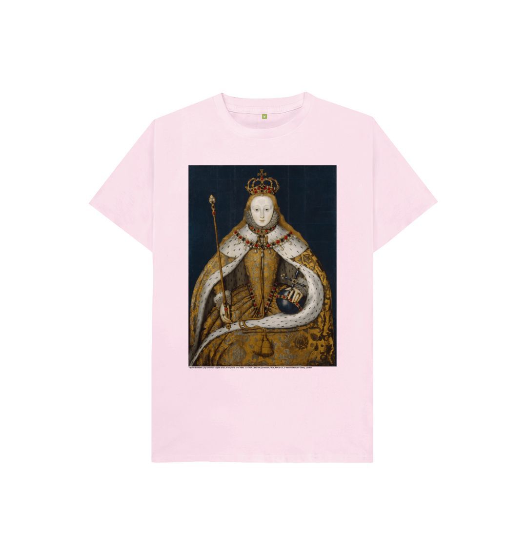Pink queen elizabeth i kids t shirt
