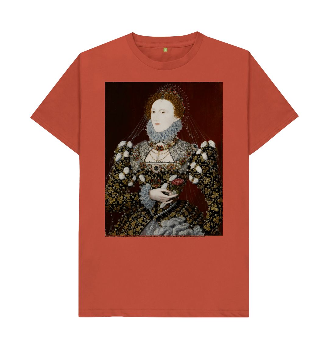 Rust queen elizabeth i npg 190 unisex t shirt