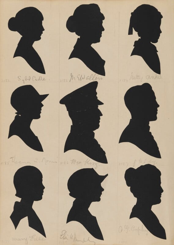 Tourists on the west pier, brighton (sybil ann cadle; m.e. walters; betty anker; eleanor t. norris; major king; j.h. filbey; mary eder; elaine h. murphy; a.g. copley) npg d46517