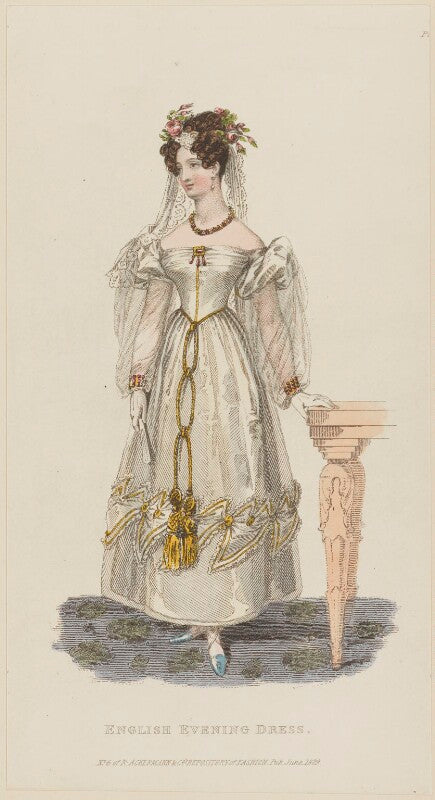 'english evening dress', june 1829 npg d47640