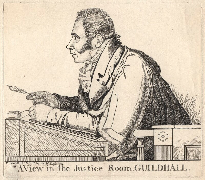 Sir matthew wood, 1st bt ('a view in the justice room, guildhall') npg d8793