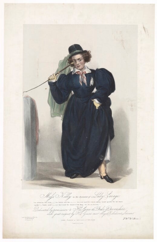 Frances ('fanny') maria kelly as lady savage npg d36792