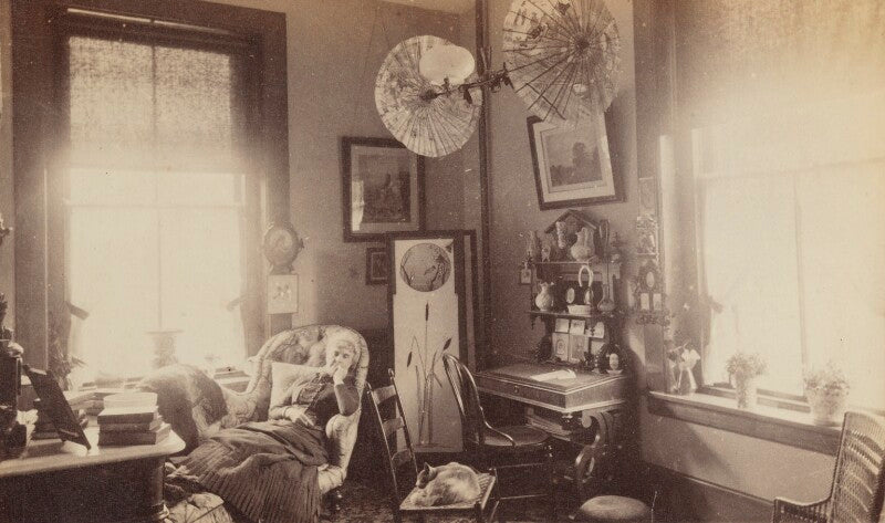 Mrs hart in her room, hubbard house, smith college npg ax160585