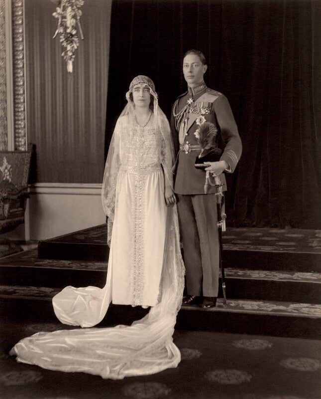 The wedding of king george vi and queen elizabeth, the queen mother npg x38413