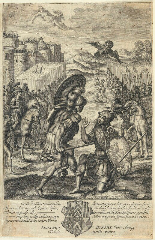 Aeneas killing turnus npg d22988