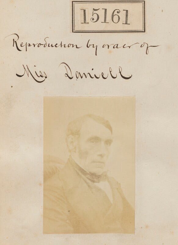 Unknown man ('reproduction by order of miss daniell') npg ax63404