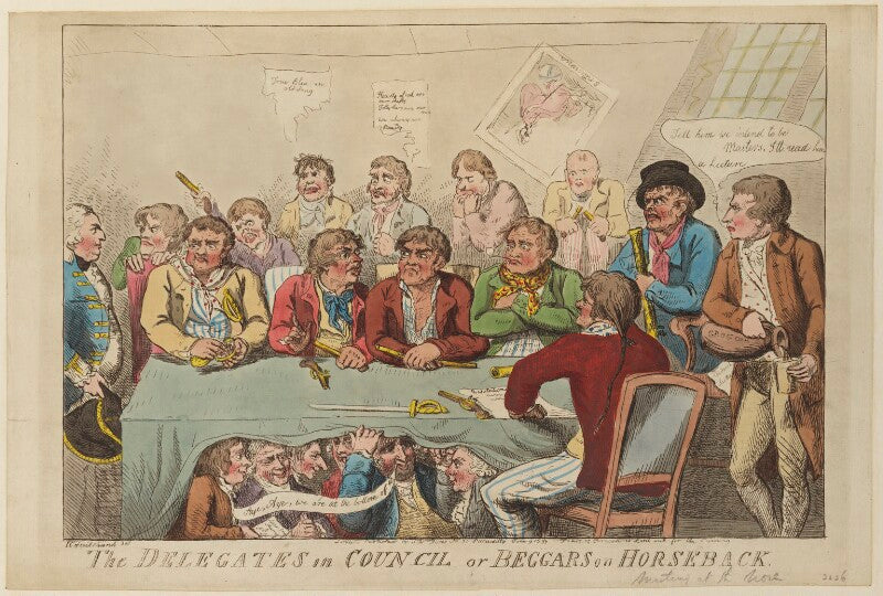 'the delegates in council or beggars on horseback' npg d15627