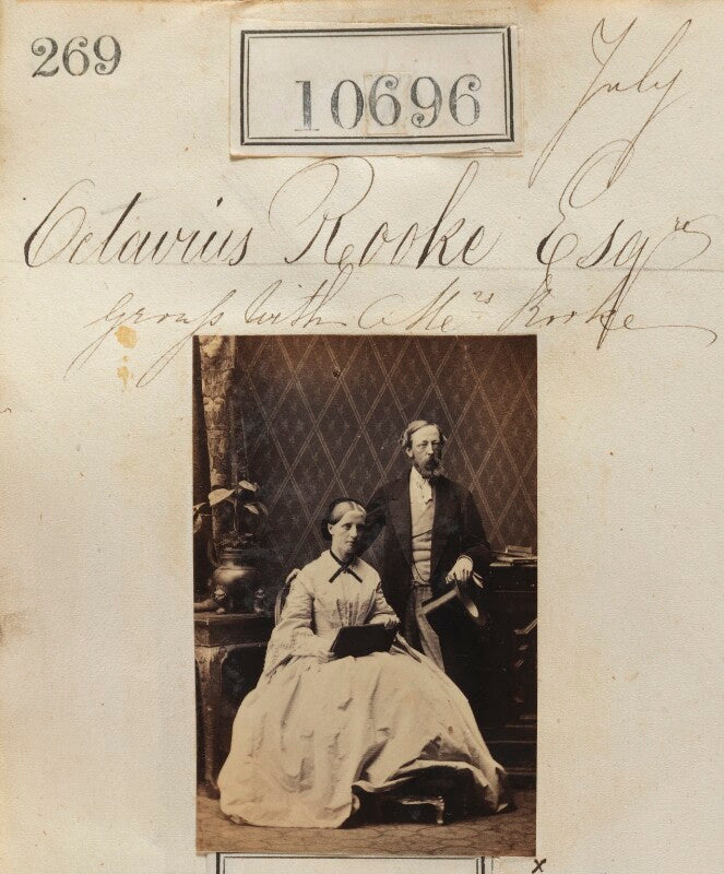 Octavius cobb rooke; augusta harriet rooke (née pyrke) npg ax60407